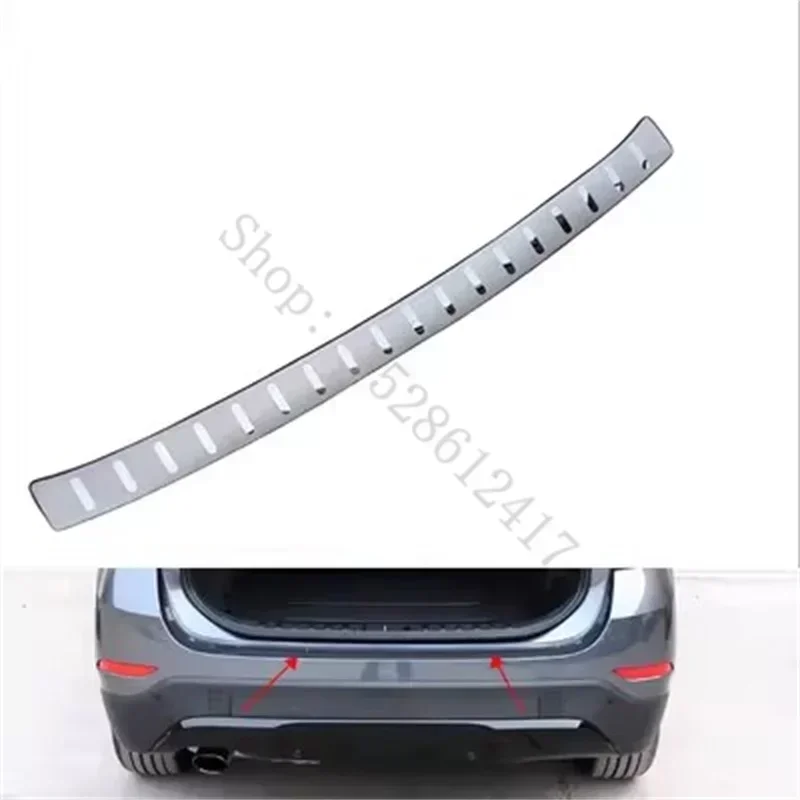Automobilové príslušenstvo zadný nárazník Protector Sill Trunk Trunch Tread Doskov pre BMW X1 F49 F48 2016 2017 2018 2019 ~ 2022