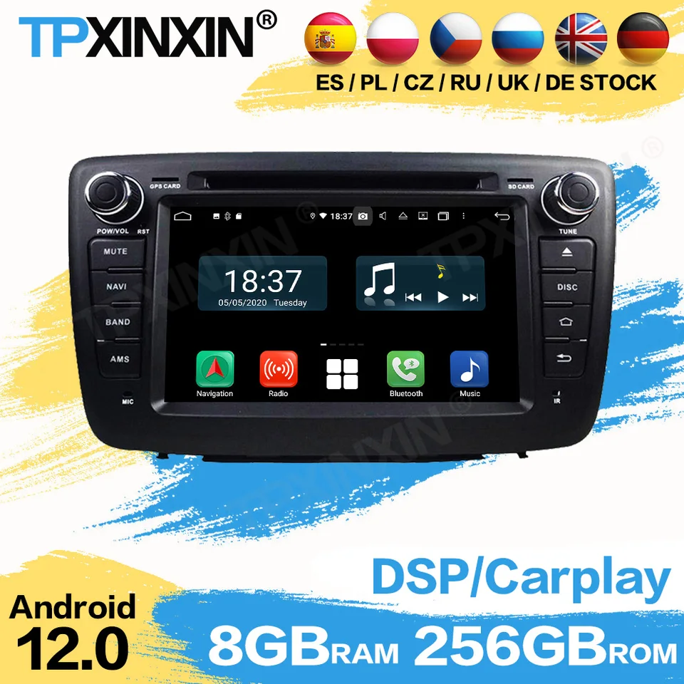 Automobilové rádio Coche s Bluetooth Android pre Suzuki Baleno 2016 2017 2018 2018 GPS Navi Automotive Multimedia Stereo prijímač Hlavná jednotka