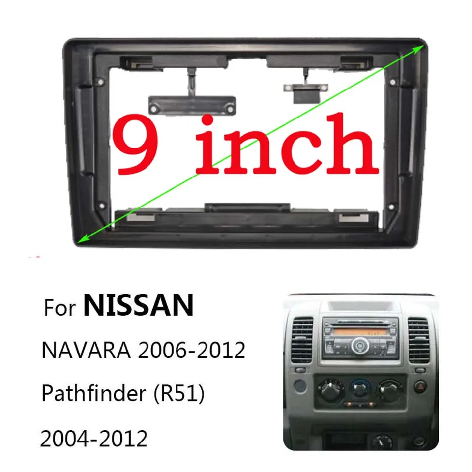 Automobilové rádiové stereofónne fascie pre platformu Nissan NP300 NAVARA/podvozok (D40) Pathfinder 3 (R51) Montážku čelnej súpravy Bezel Faceplate Rám