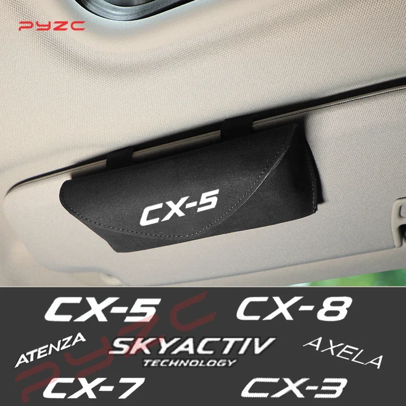 Automobilové semišové slnečné okuliare Organizátor Bag Držiteľ okuliarov SKLADOVÁ KLIPA PRE Mazda 3 CX-5 CX-3 CX-4 CX-7 CX-8 Atenza Axela Skyactiv