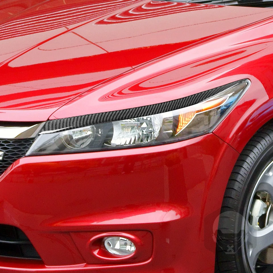 Automobilové svetlomety obočie s očami nálepky na nálepky na oblúk pre Honda Stream 2006 2007 2008 skutočné uhlíkové vlákna