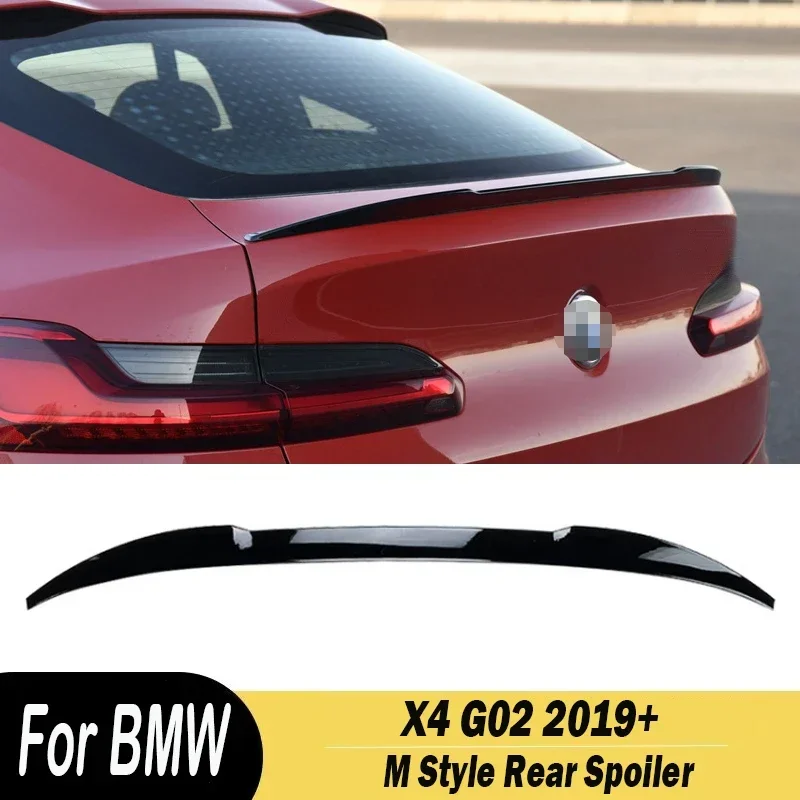 Automobilové zadné veko veka chvosta krídla Spojler predlžovanie pery Exteriér Modifikácia lesk Black Ab pre BMW X4 G02 2018-2024+