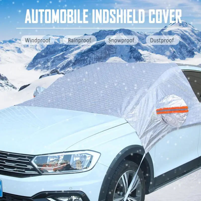 Automobilové čelné sklo snehový pokryt Outdoor Sunshade Vodotesné proti ľadovému mrazu automatický ochranca zimné auto exteriérové ​​kryty pre sedanové SUV