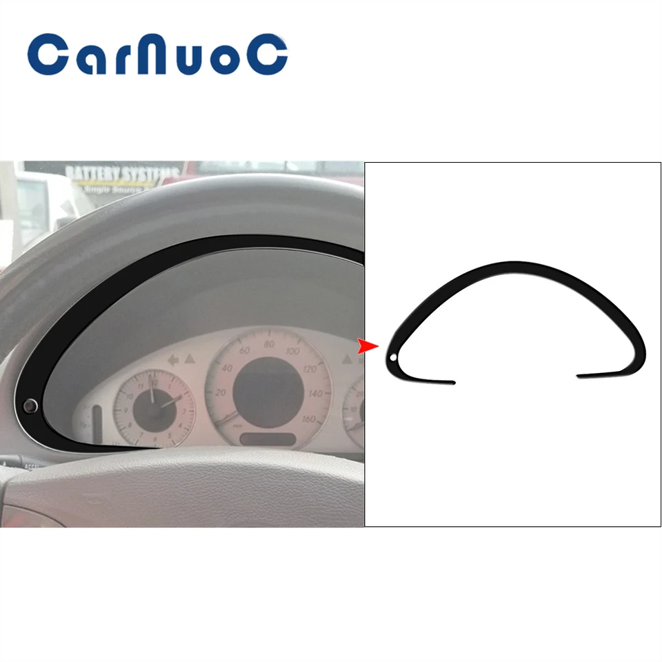 Automobilové čierne nálepky rýchlomer pre dekorácie Doplnky pre Mercedes Benz E Class W211 2003-2009