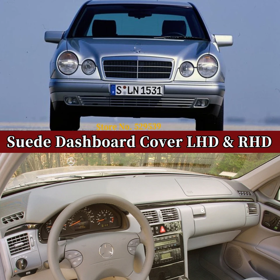 Automobilový dashmat Automobile Dashboard Cover Dash Dash Mat Anti-UV Accessories for Mercedes-Benz E-Class 1996-2002 W210 2001 2000