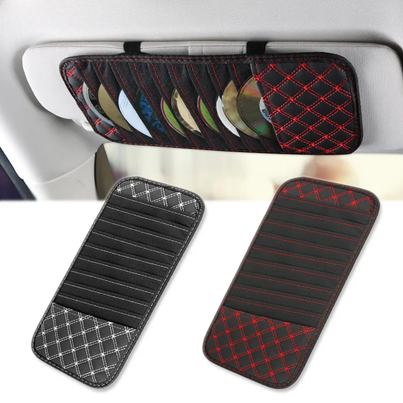 Automobilový držiak na vozidlo s automobilom automobilom DVD Storage Storage Holder vrecko na vrecko a interiérové ​​príslušenstvo