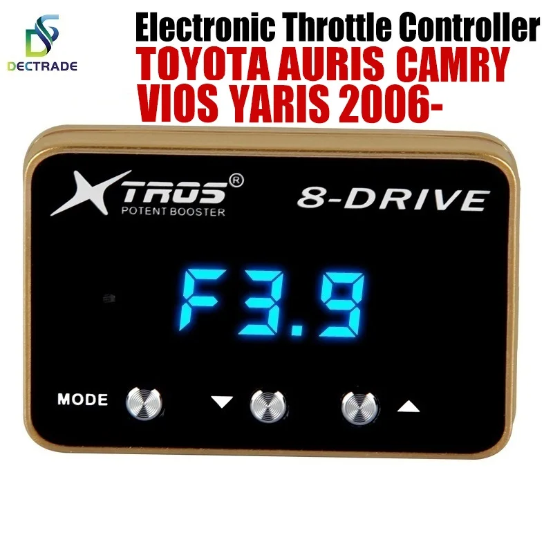 Automobilový elektronický klapkový ovládač Racing Accelerator Potent Booster pre Toyota Auris Camry Vios Yaris 2006- benzínové ladiace diely