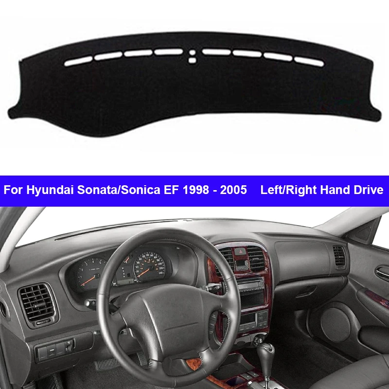 Automobilový informačný panel Dash Dash Mat Carpet Cape pre Hyundai Sonata Sonica EF 1998 - 2005 LHD RHD Sunshade 2004 2003 2002 2001 2001 2000 1999