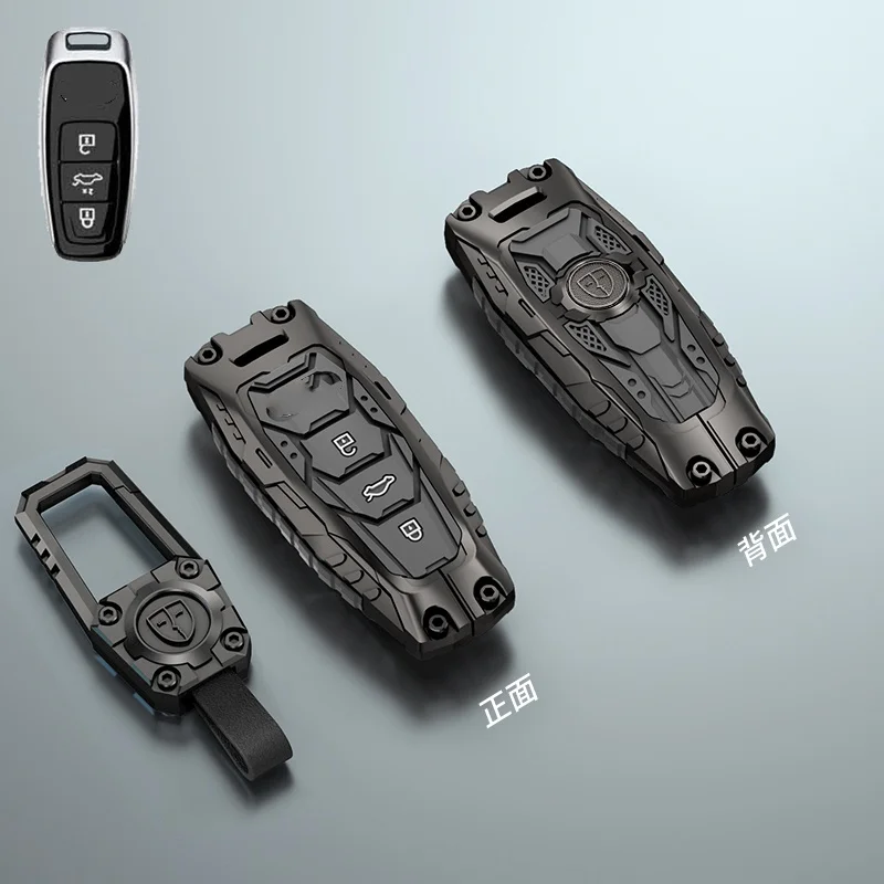 Automobilový kryt krytu kľúča shell FOB pre Audi A3 A4 B9 A6 A7 4K A8 E-TRON Q5 Q8 C8 D5 SQ8 KEY OBCHOD SAGE