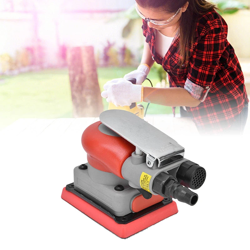 Automobilový nábytok povrchové leštenie leštenia brúsne príslušenstvo nástroja Professional Air Sander 75*100 mm štvorcový pneumatický mlynček