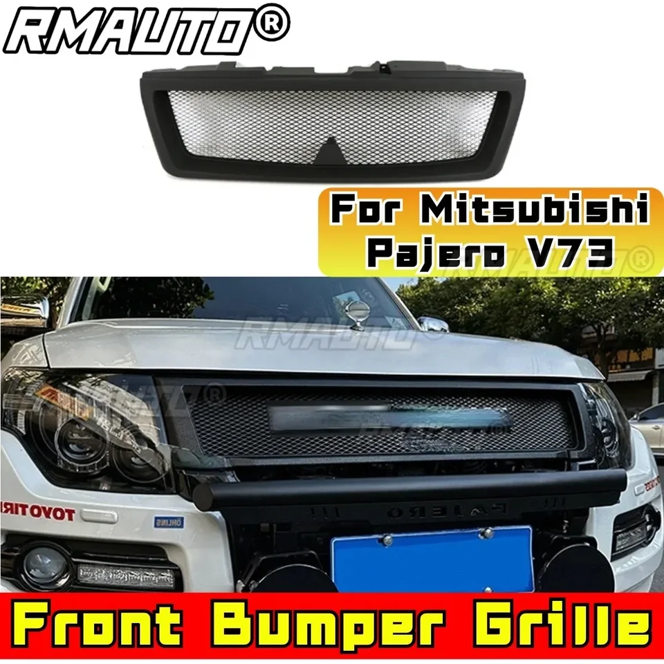 Automobilový nárazník gril predný nárazník Racing Grille Grill Modifikácia Časť pre Mitsubishi Pajero V73 Racing Grills Auto Príslušenstvo