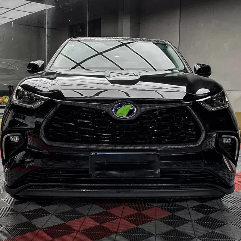 Automobilový nárazník stredná mriežka Tink kryt loga Tresnenie príslušenstiev pre Toyota Highlander Kluger XU70 2021 2022 2023