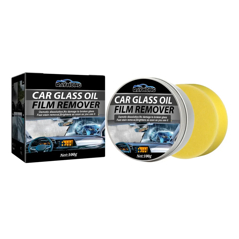 Automobilový olej Film Remover pasta s dažďom odolnými defogujúcimi olejové škvrny na čistenie automobilu Činné sklo
