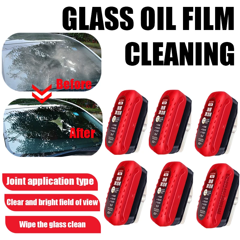 Automobilový olejový film Čistenie kefou sklenená špongia čistiaca kefka čelné sklo Olejový film čistiaceho skla olejový film Remover automatické detaily