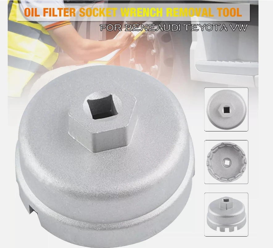 Automobilový olejový filter hattype kľúč hliníková zliatina pre Corolla Matrix Prius Rav4 lexus CT200H Scion XD Camry Avalon Highlander Tundra