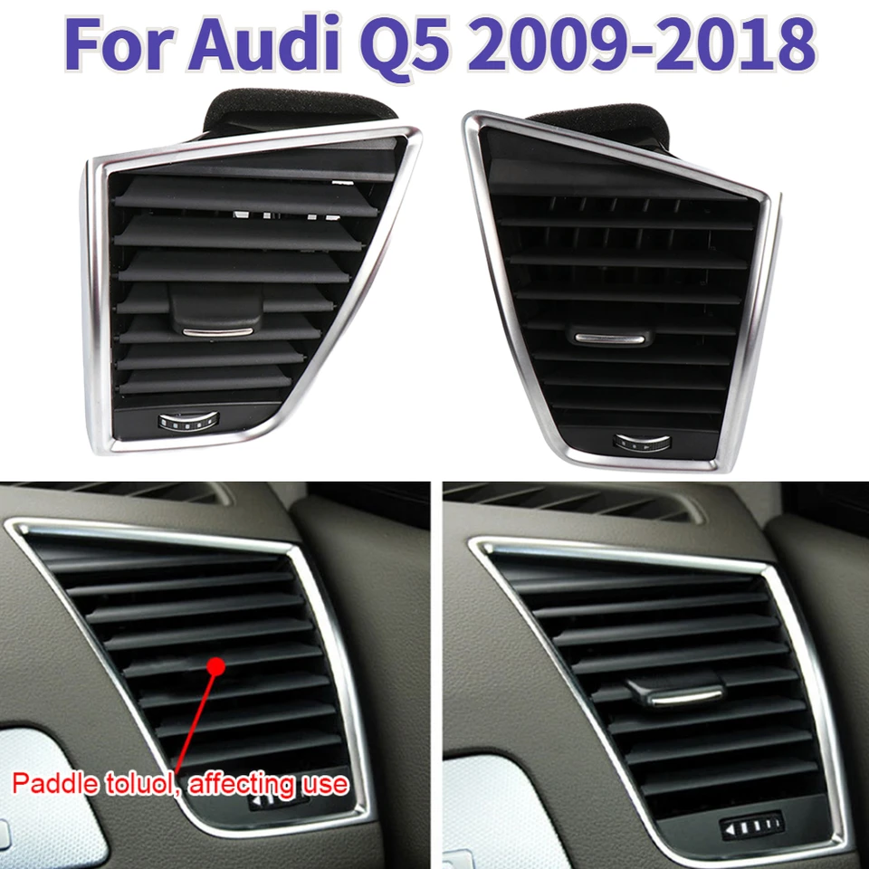 Automobilový panel A/C Air Vettter Outlet Zostava automatického príslušenstva Panel Panel Mastry Alimateer Ventlet Outlet pre Audi Q5 2009-2018