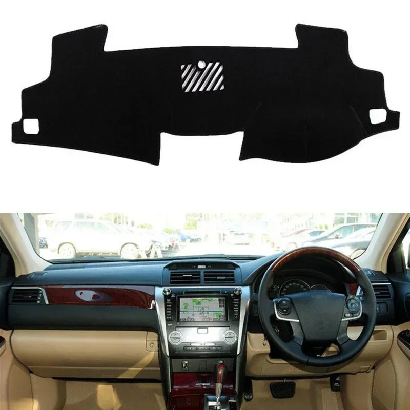 Automobilový panel Dash Dash Mat Pad Sun Shade Instrument Chráňte doplnky kobercov pre Toyota Camry XV50 2012 2013 2014 2015-2017