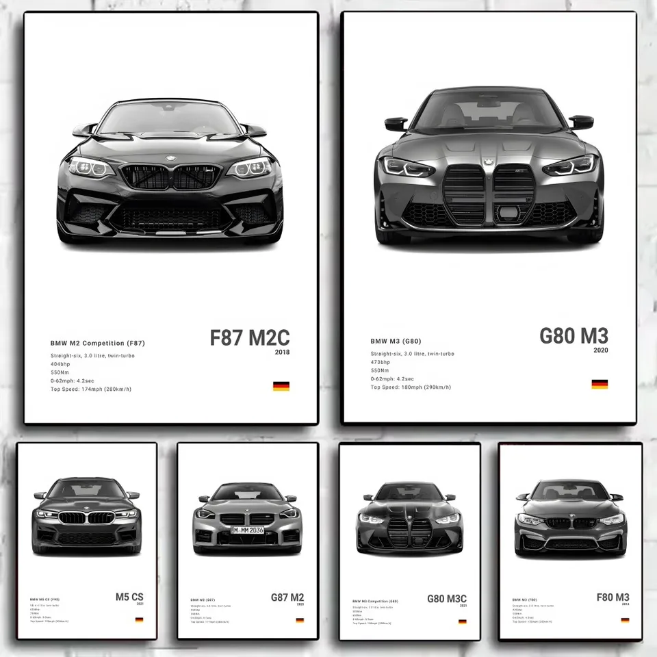 Automobilový plagát BBA-BMW auta