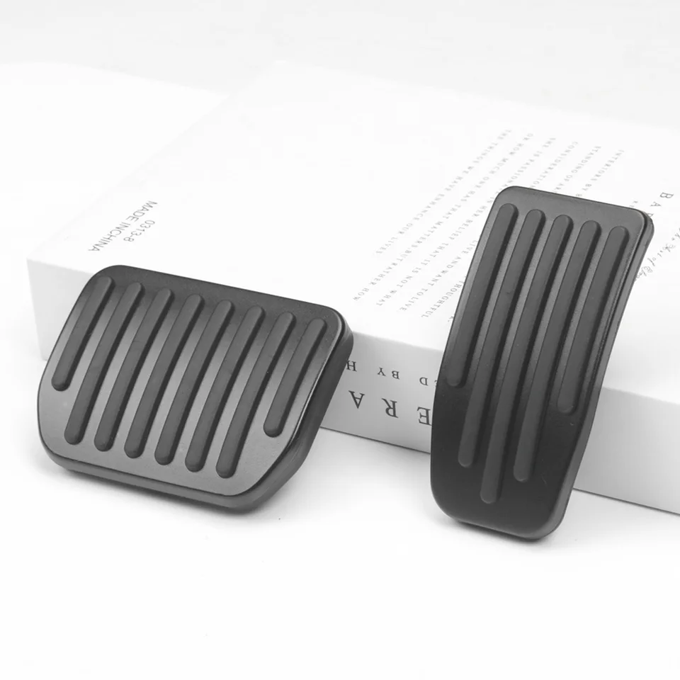 Automobilový plynový pedál sada hliníkovej zliatiny Accelerator Brzd REST REST podložky Mat Accelerator Pad Cover pre Tesla Model 3 Y 2021 Príslušenstvo