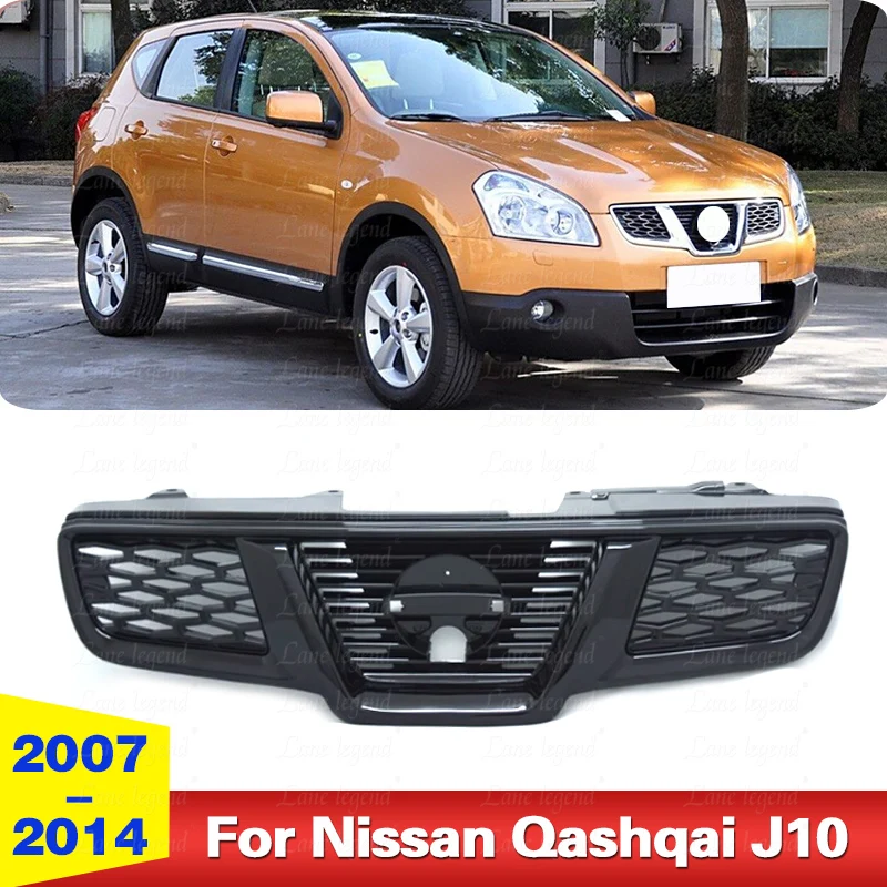 Automobilový predný reticulum továreň Dodávka ABS Honey Bumper Bumper Grille Grille Grill Grill Grill pre Nissan Qashqai J10 2007-2014