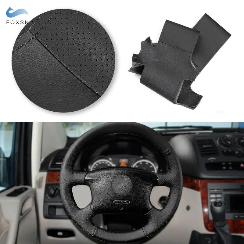 Automobilový príslušenstvo volant volant čierny perforovaný pokrývka z mikrovlákna pre Audi A4 1998 1999 2000 2001 2002 2003 2004 starý štýl