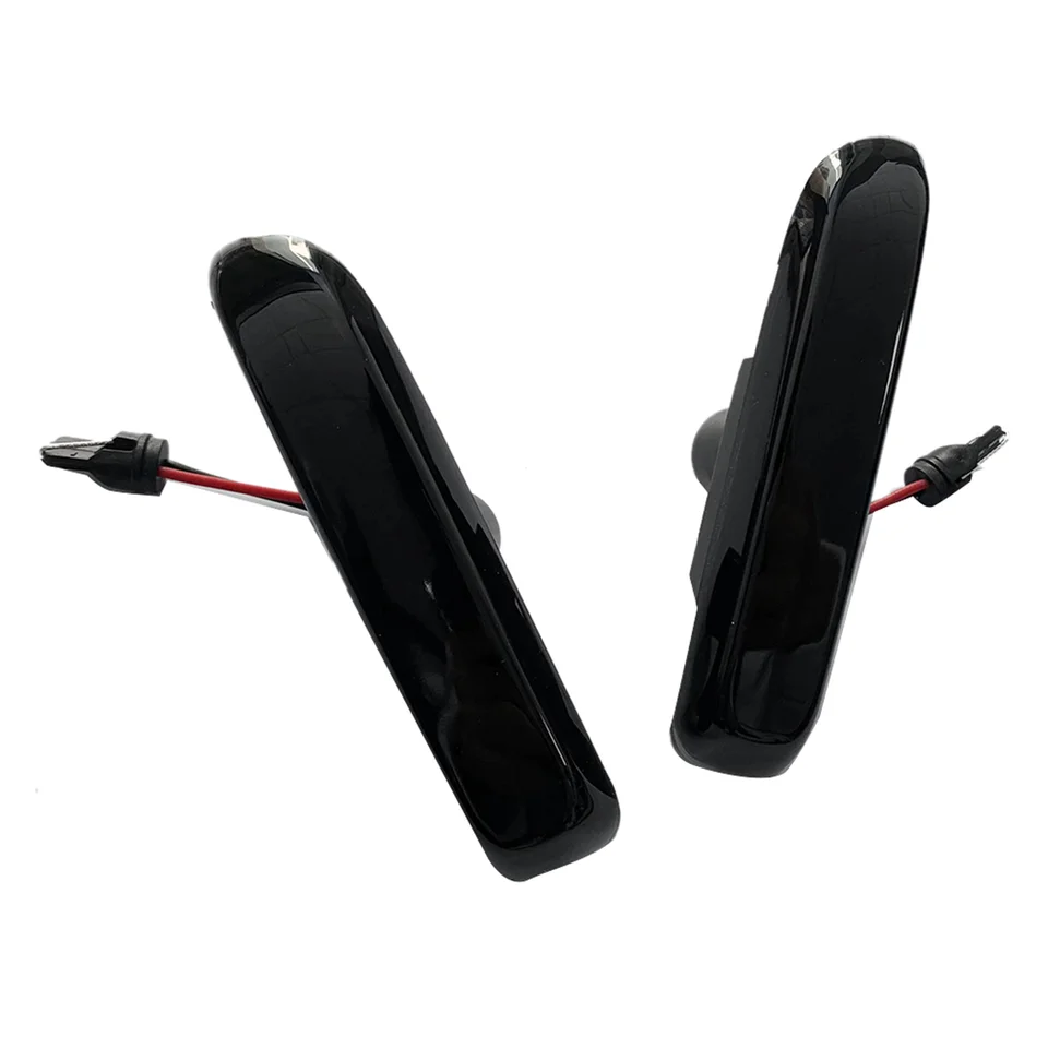 Automobilový signálny svetlo LED dióda na bočné marker blinker svetlo signálovú lampu pre BMW E46 63132228591 63132228592 Black, A