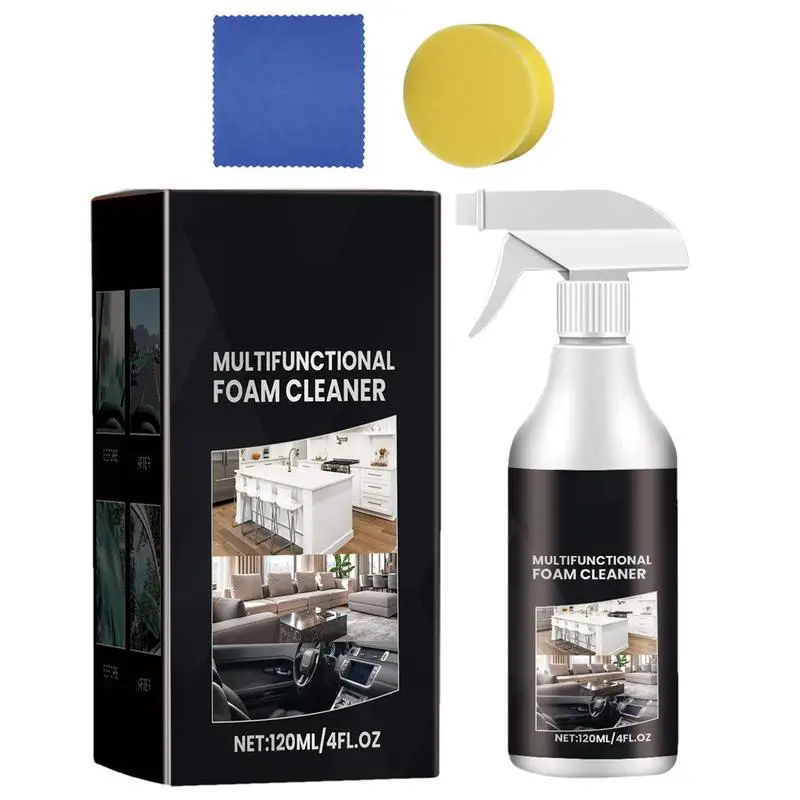 Automobilový sklenený čistič 120 ml sklenené čistič rozprašovač čelného skla a automobilu čistiaci prostriedok na detail súprava súpravy na umývanie automobilov s