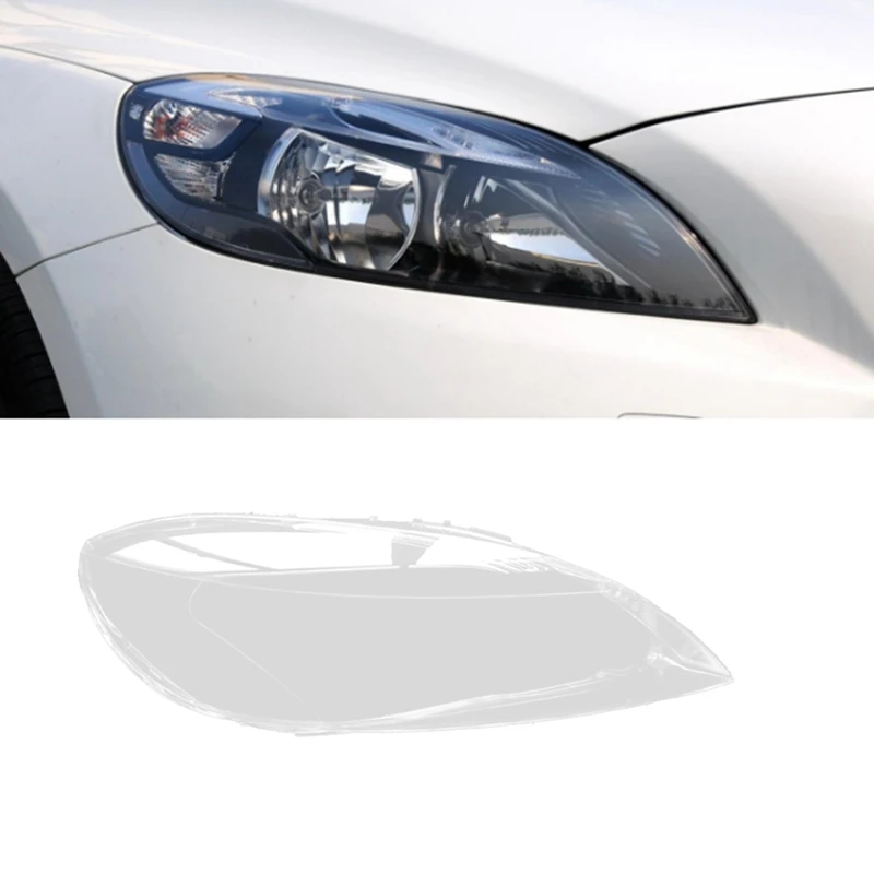 Automobilový svetlo lampový odtieň priehľadných šošoviek kryt svetlometového krytu pre Volvo V40 2013-2016