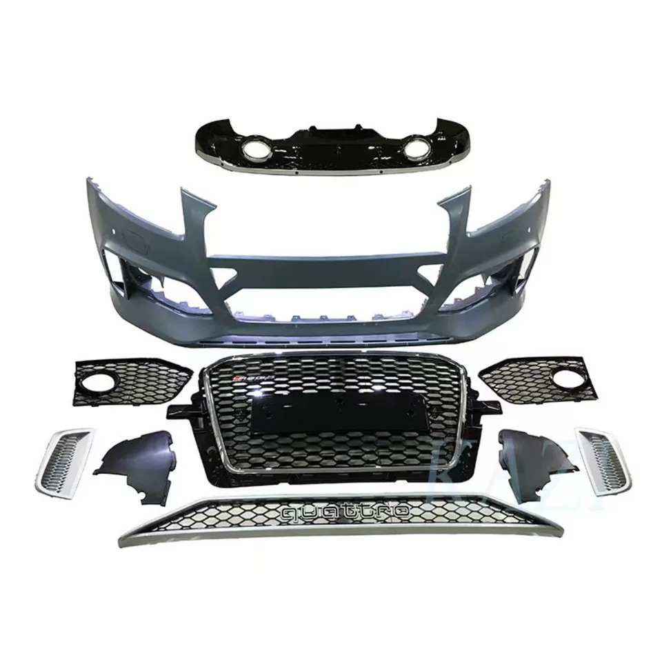 Automobilový systém Auto Body Systém pre Audi Q5 Inovácia na RSQ5 2013-2017 Predný nárazník zadného automobilu s mriežkou