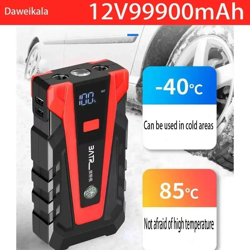 Automobilový štartér Power Bank Prenosné auto posilňovača batérie 12v99900mah štartér benzíny nafty štartér Buster