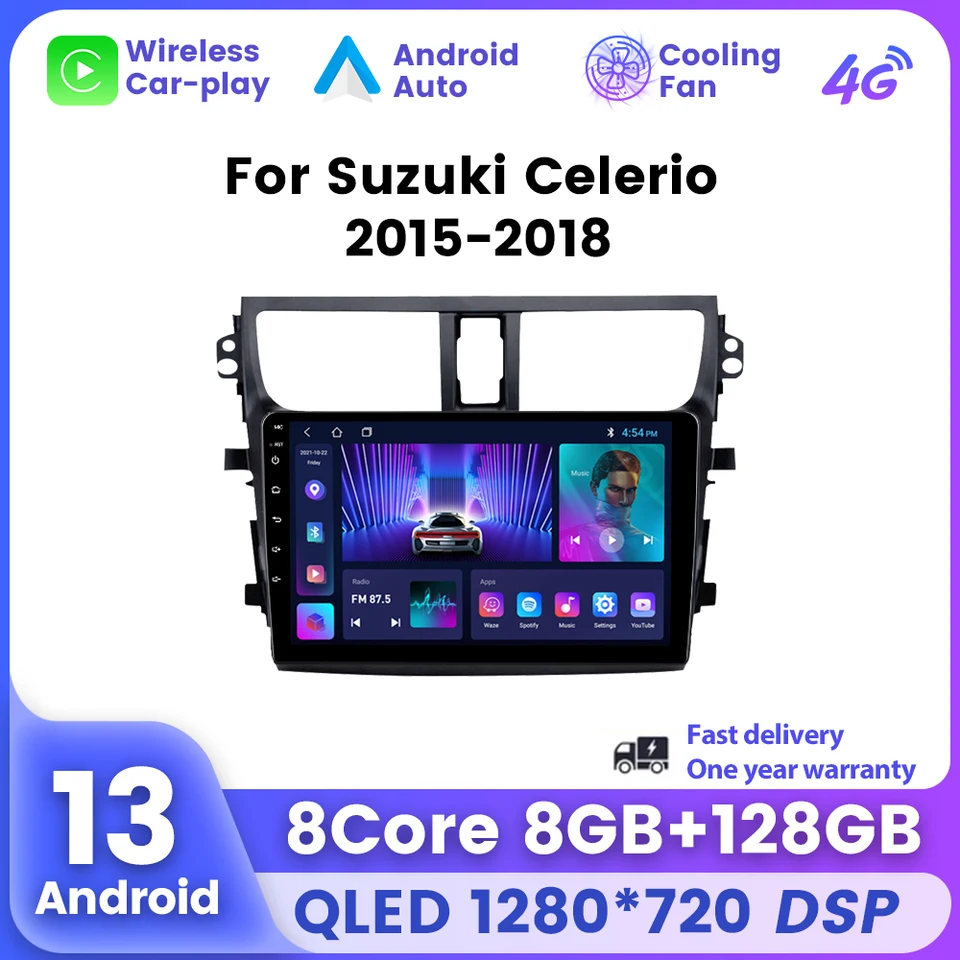 AUTOMOBILÉ RÁDIOD A Android pre Suzuki Celerio 2015-2018 Multimediálny hráč GPS Navigation 8 Core No 2Din DVD Zadná kamera 4G WiFi Head Unit