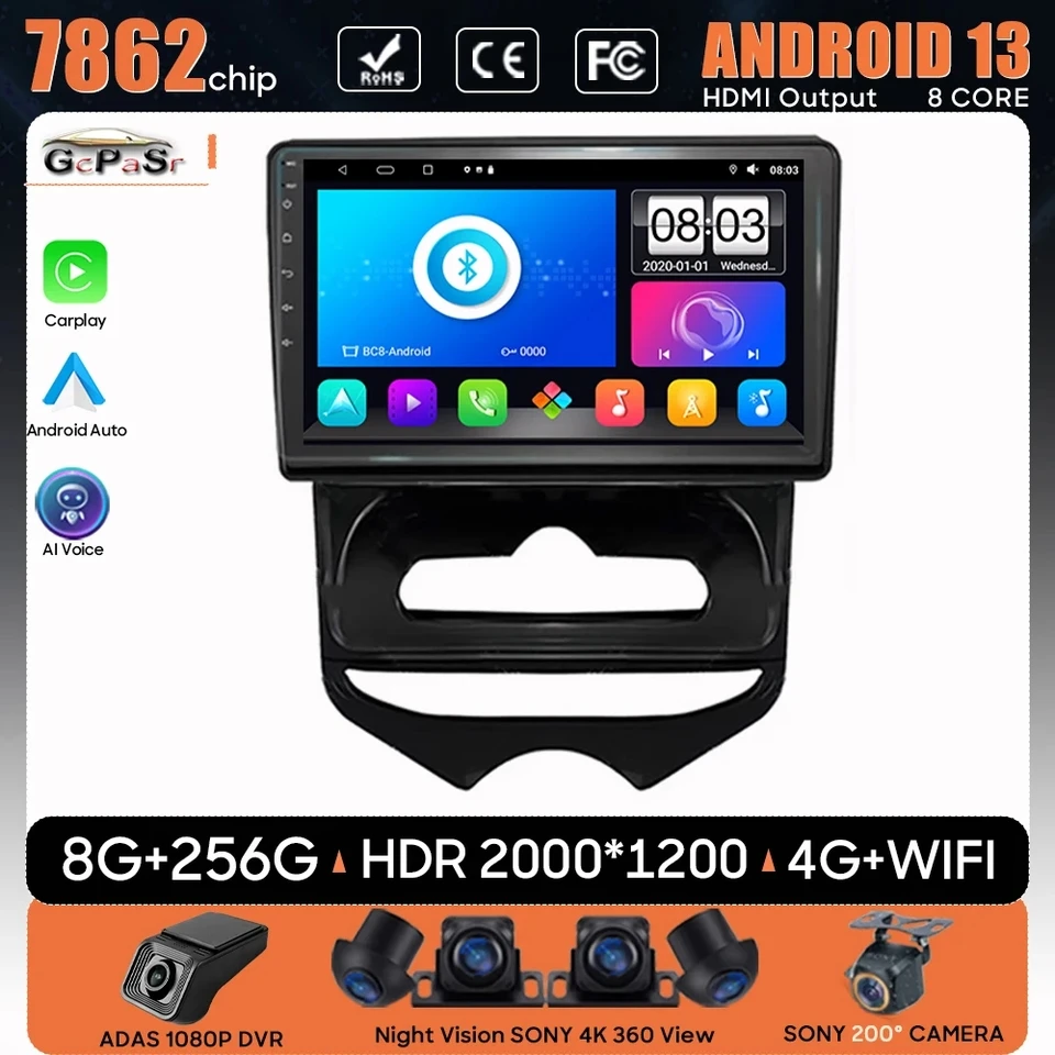 AUTOMÁRA ANDROID 13 pre HYUNDAI IX20 IX -20 2010 - 2023 Navigation GPS Android Stereofónny multimediálny hráč Player č. 2DIN 5G WiFi