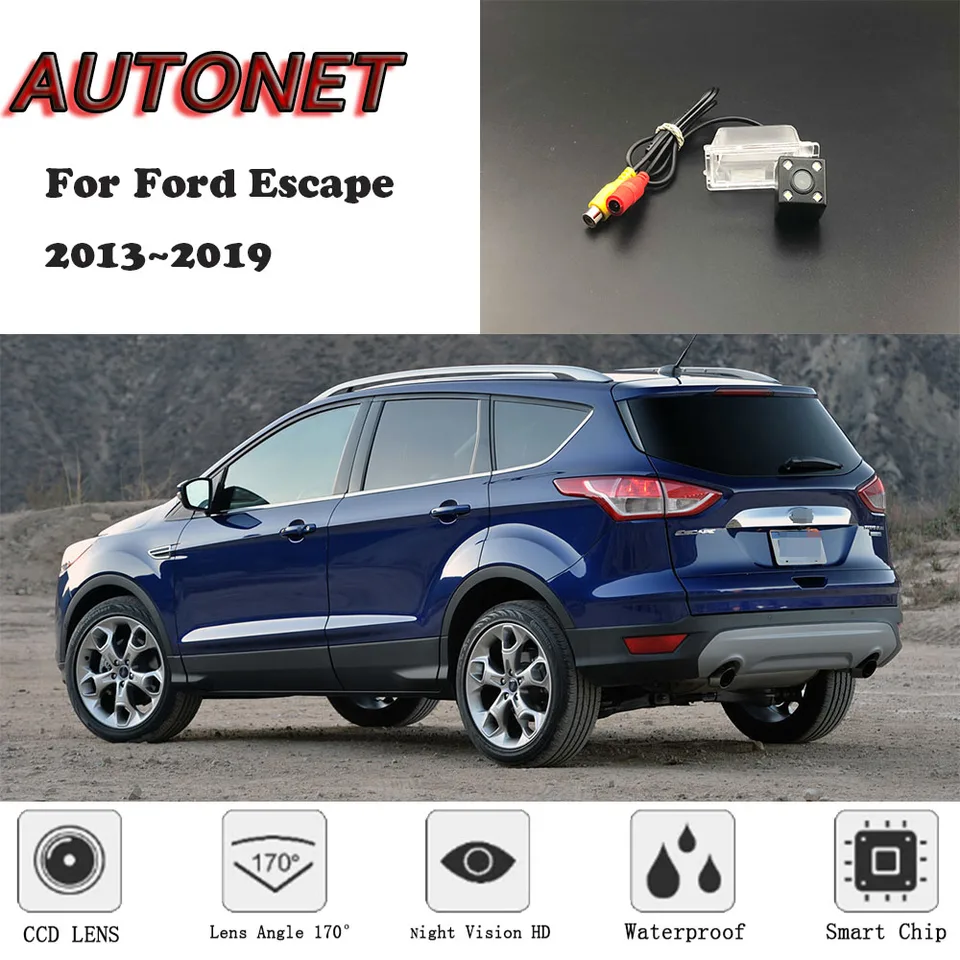AutoNet HD Night Vision Backup Zadný fotoaparát pre Ford Escape 2013 ~ 2019 /Camera alebo držiak poznávacej značky