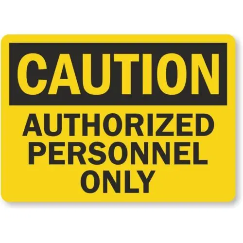 Autorizovaný personál Biohazard Aluminium Weather odolný v poveternostiach P902