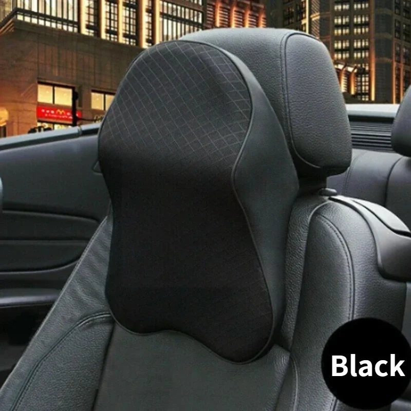 Autosedačky hlavy hlavy v podložke 3D pamäť penový vankúš hlava krk tkanina vankúš Penová pamäť priedušná podpera