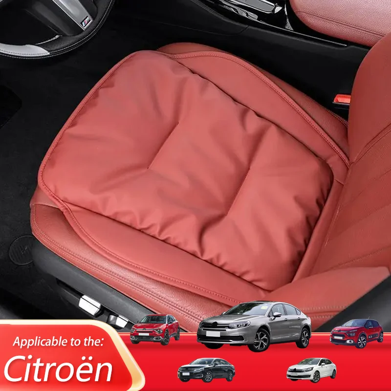 Autosedačky vankúšiky luxusná kožená podporová podložka s vysokou rekordnou špongiou sedadla pre Citroen C6 C4 C3 C5X EC3 AMI