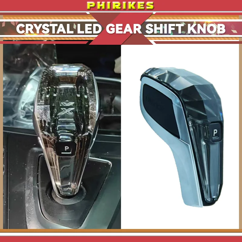 Autoálne doplnky LED Crystal Shift Gomb 1 Kusy Set Shift Lever krátke páka pre BMW X5 X6 X3 X4 F02 G30 G38 G01 G08