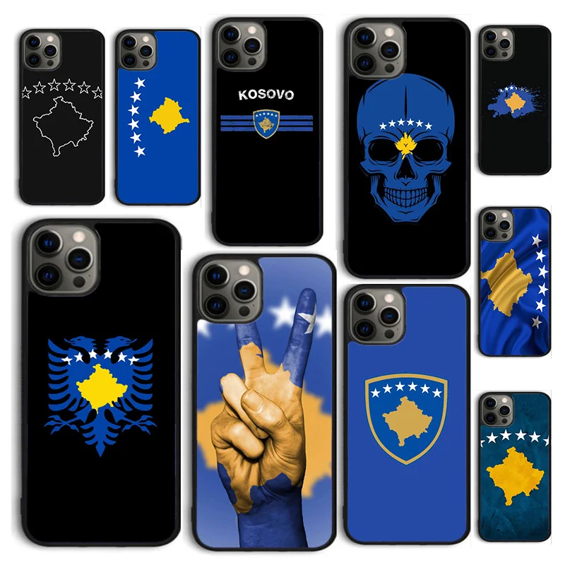 Autumu Kosovo vlajkový kryt telefónu pre iPhone 16 15 12 Mini 11 13 14 Pro Max SE 2020 Apple 6s 7 8 Plus Coque