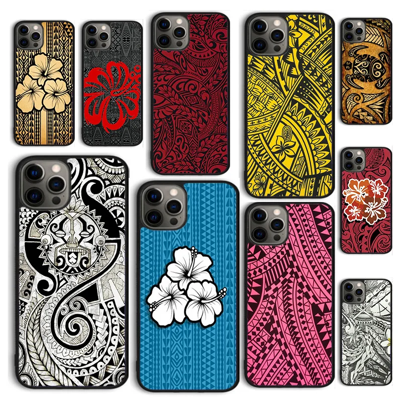Autumu Maori Samoan Polynézsky kmeňový kryt telefónu pre iPhone 16 15 12 mini 11 13 14 Pro Max SE 2020 6S 7 8 Plus Coque