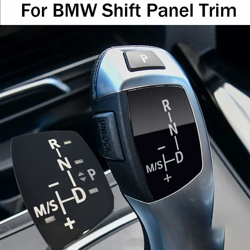 Autá Trucks Gear Gomb Panel Panel Shifter Trim Sticker Interior Modifikácia pre BMW X1X3X5X63 Series 5 Series 7 Series