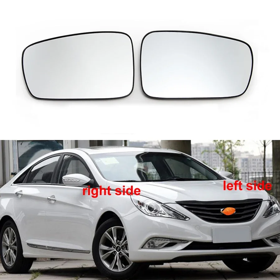 Autá zrkadlá pre Hyundai Sonata 8 2010 2011 2011 2013 2014 Dverové krídlo Zadné zrkadlá Šošovky Vonku bočné zrkadlo biely sklenený objektív