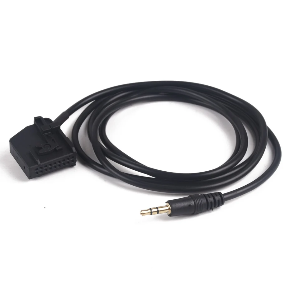 Aux vstupný adaptér kábel 3,5 mm Jack Pripojte mobilný telefón MP3 pre VW Passat Touareg Golf V pre Audi MFD2 RNS2