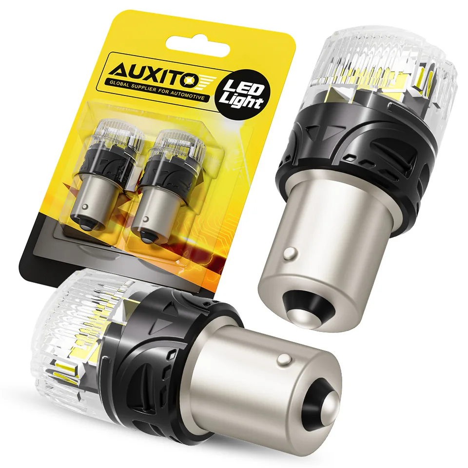 Auxito 2ks Canbus LED BA15S Light 1156 P21W 7506 Automatické spätné parkovacie zadné žiarovky pre VW Passat B5 Golf Denné svetlo