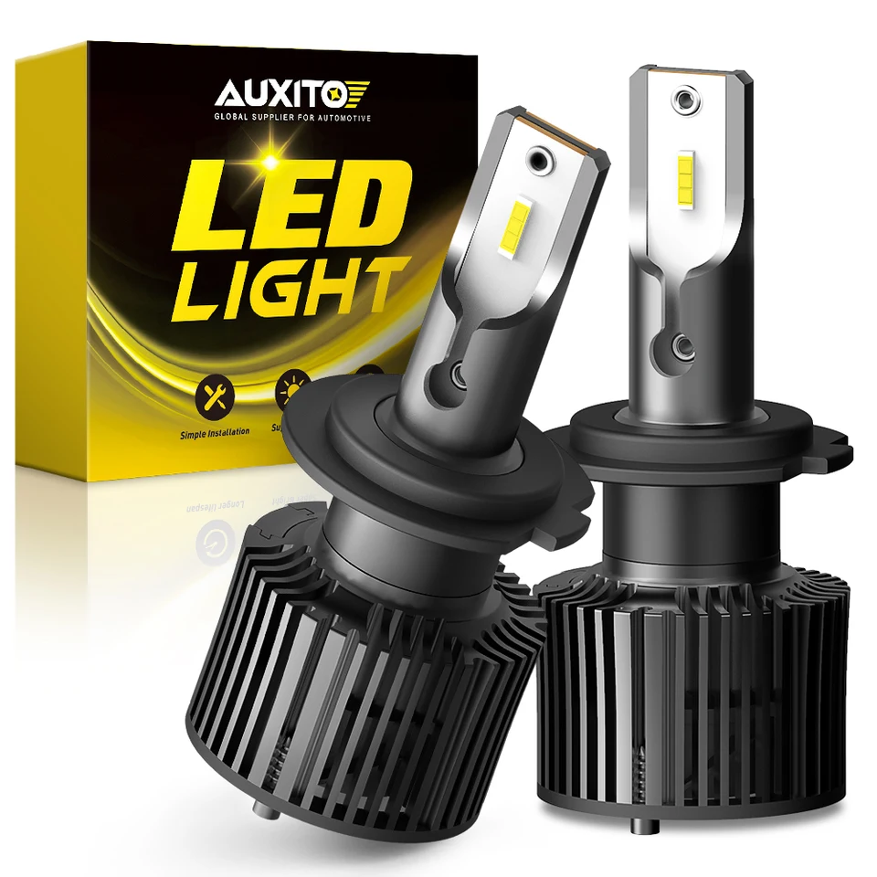 Auxito 2ks H1 H7 LED svetlomet LED žiarovka 6000K biely predný svetlom H4 9003 H8 H11 9005 HB3 9006 HB4 Turbo High Ligh Light Lamp