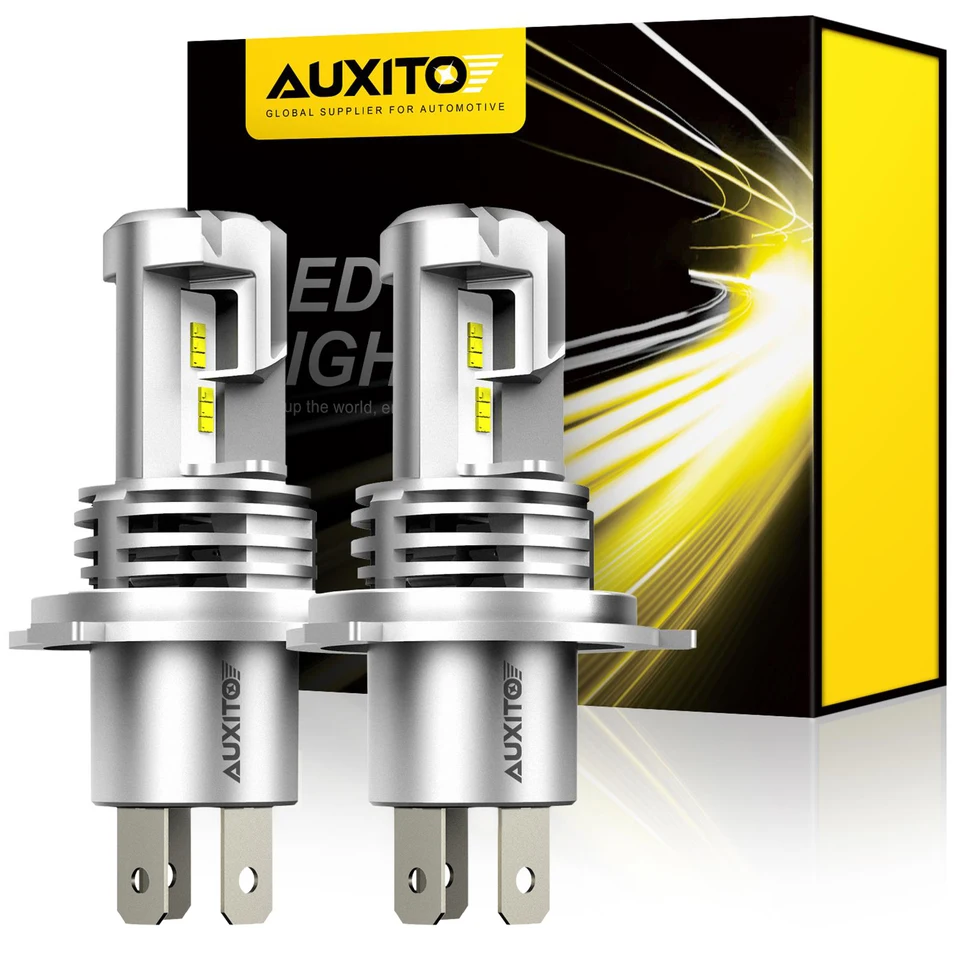 Auxito 2ks H4 9003 HB2 Turbo LED žiarovka pre Hight a nízky lúč pre VW Beetle Audi A4 A8 BMW E60 E83 Chevrolet Cruze