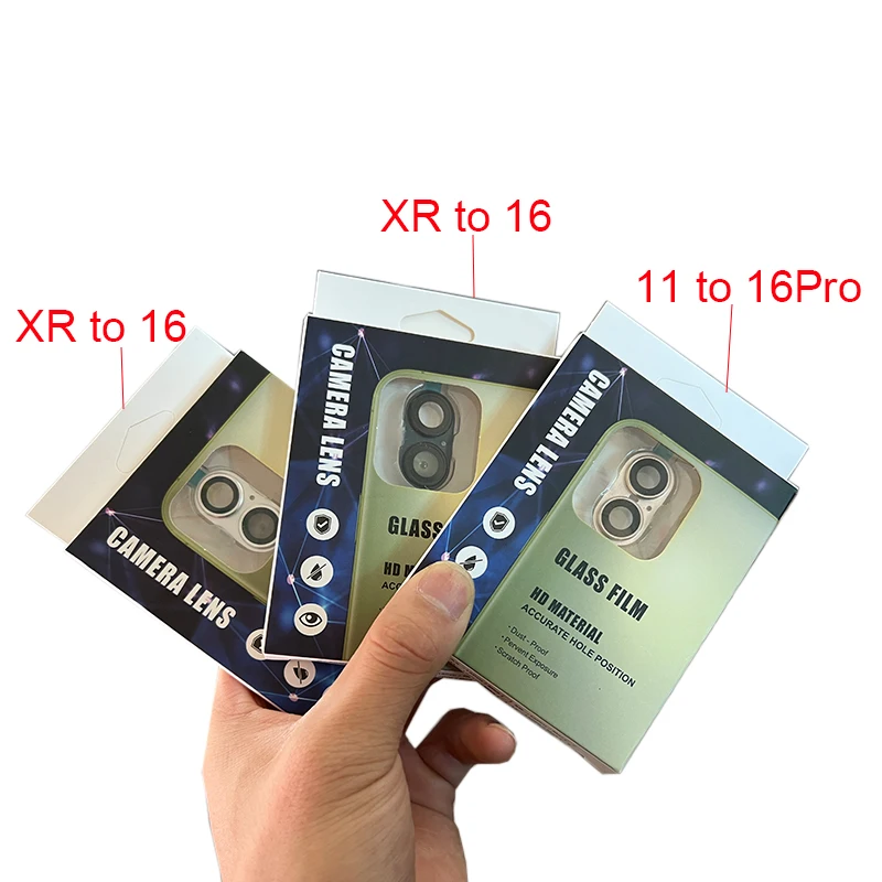 Auyzwen Falošná nálepka na šošovku fotoaparátu pre iPhone XR na sekundy Zmeniť 16 upgrade chránič obrazovky pre iPhone XR na 16 13Pro