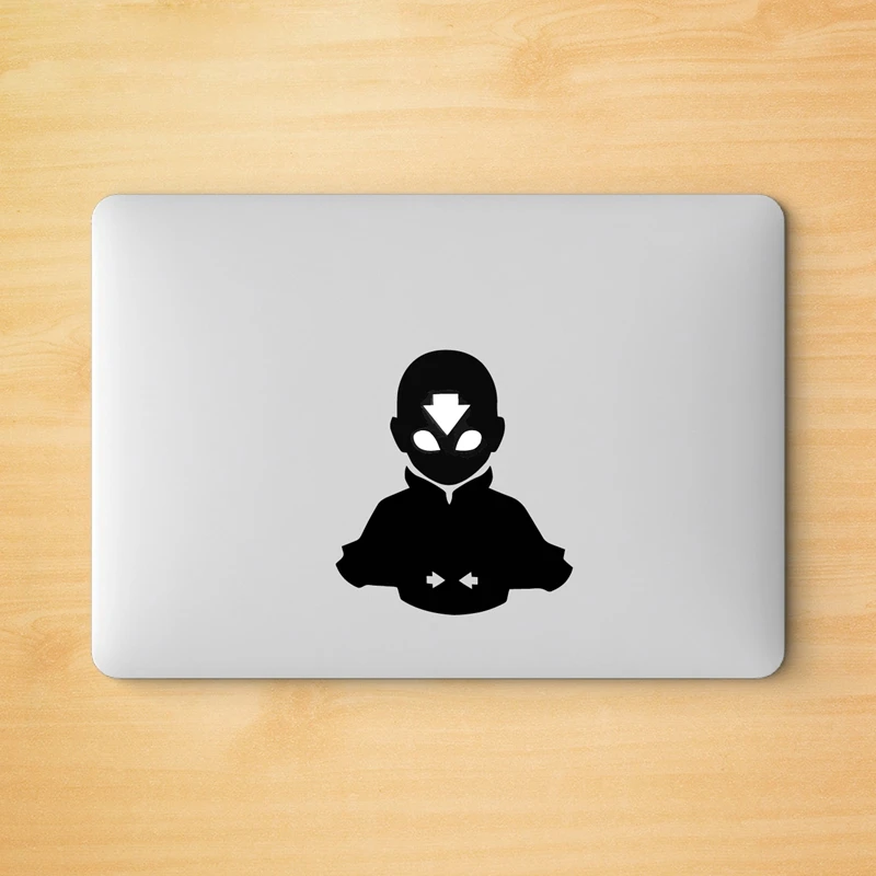 Avatar Aang Nákladový notebook vinylový nálepka pre logo Apple Logo MacBook Retina Pro / Air Decoration