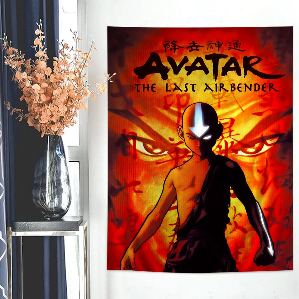Avatar Posledný tapiséria anime Airbender Anime pre obývaciu izbu Domáca koľaj