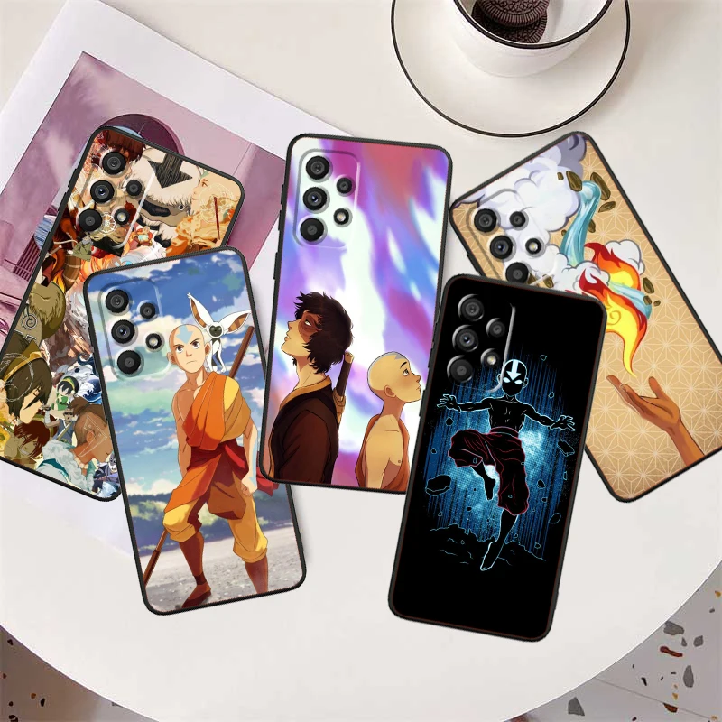 Avatar The Last Airbender Art for Samsung Note 20 10 Ultra Plus A31 A14 A12 A70 A34 A25 A04 A05 A15 A24 5G Black TPU Puzdro TPU