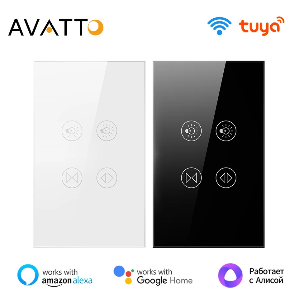 AVATTO TUYA WIFI SMART MOTOROVÉ ZÁVERY SVETLO SVETLO PRE VOLIEK SKUTOROVÉ SKUTOROVÉ RAKY PRÁCE PRÁCE S Alexa, Google HOME